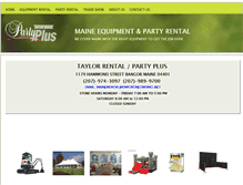 Tablet Screenshot of maineequipmentrental.com